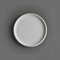 Porcelain Plate with Stone Rim