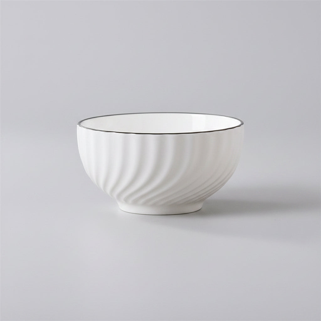 Modern and Simple Ceramic Bowl and Plate Set