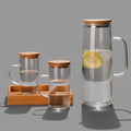 Glass Jar with Bamboo Lid