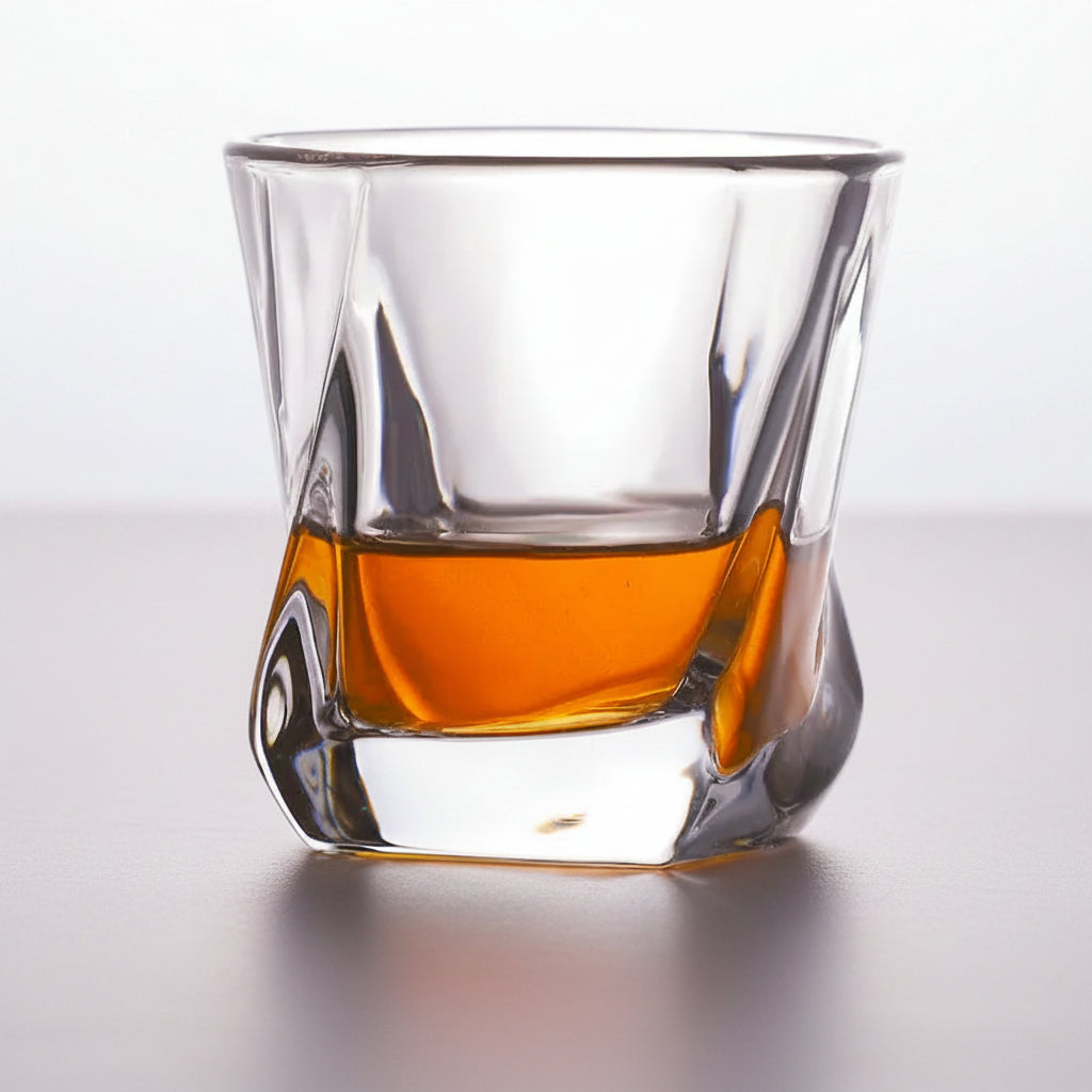 Vaso de Vidrio Grueso para Whisky, Cerveza y Bebidas