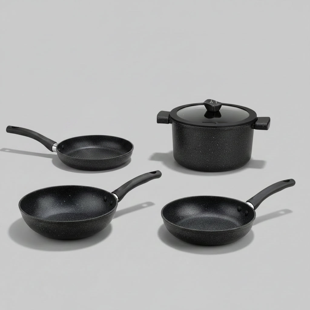 Nonstick Cookware Set with Detachable Handles