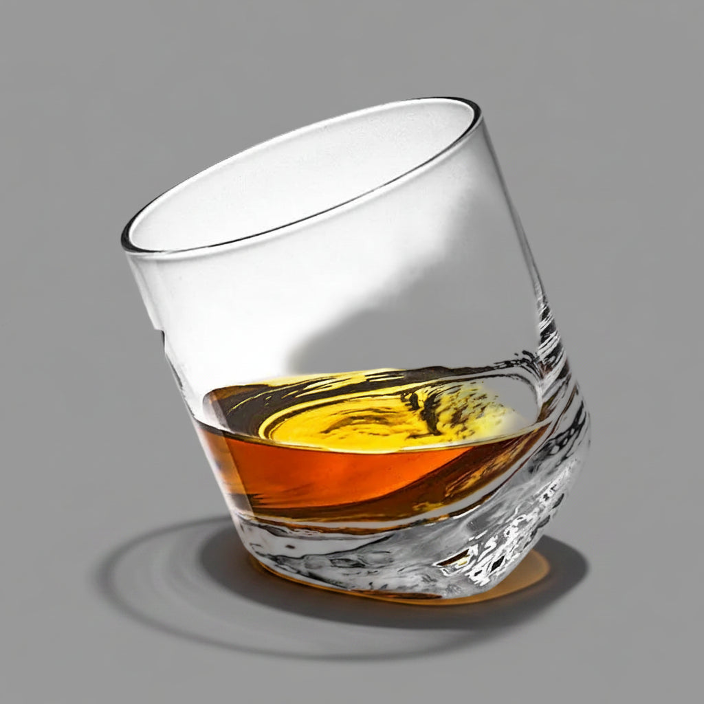 Vaso de Vidrio Grueso para Whisky, Cerveza y Bebidas