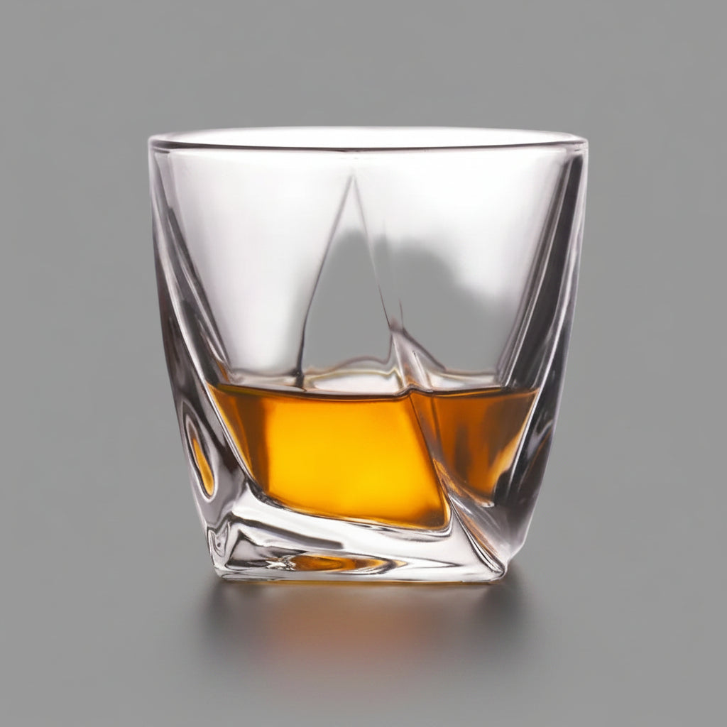 Vaso de Vidrio Grueso para Whisky, Cerveza y Bebidas